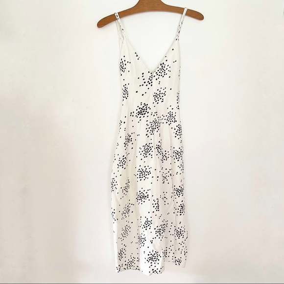 NWT C/MEO COLLECTIVE INTERRUPT White DRESS in polka dot confetti print size M - Picture 9 of 16